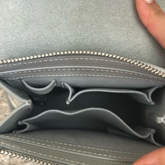 NWT Senreve Alunna Mini Pebbled Convertible Backpack Satchel Bag in Dove Gray - Picture 8 of 15